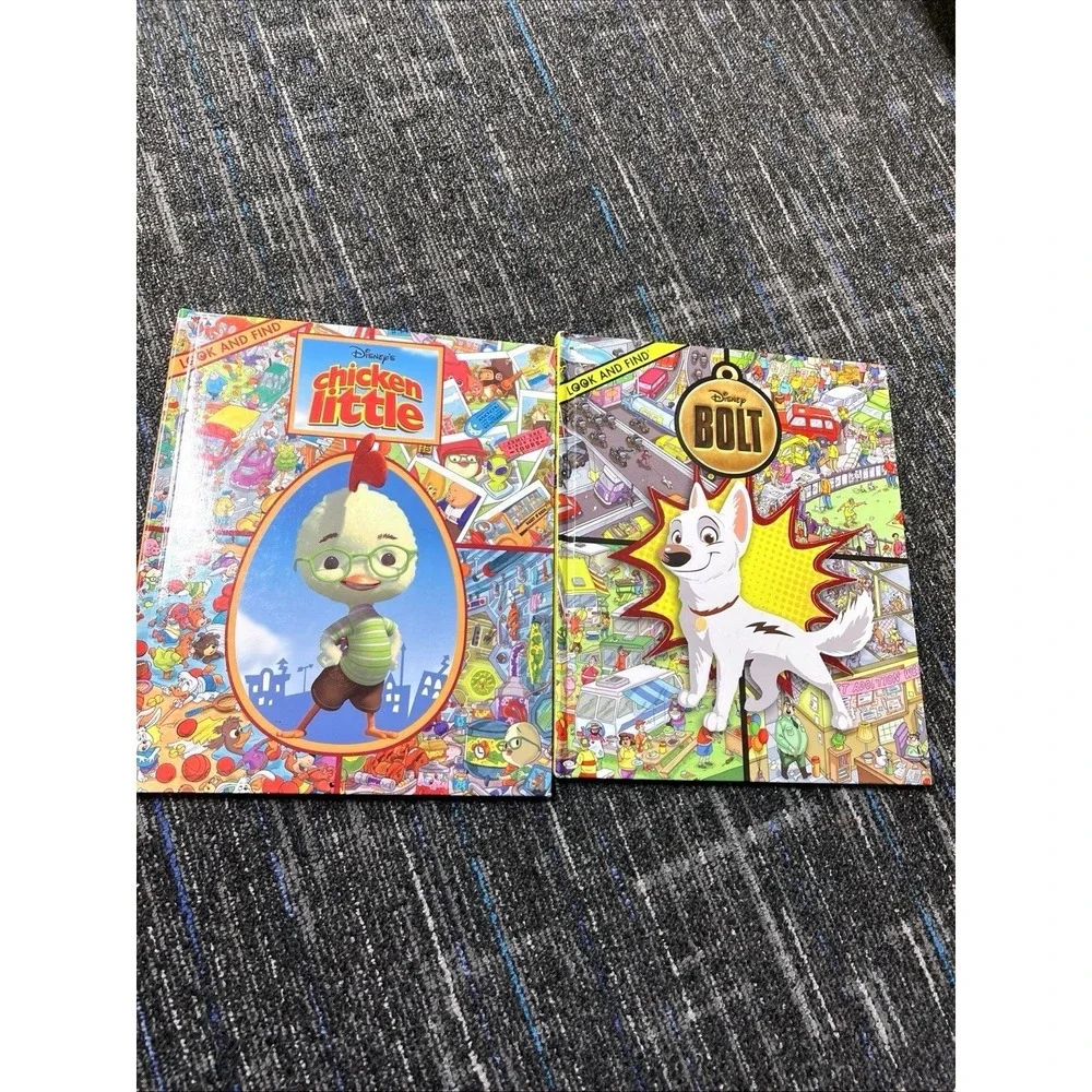 Disney Look and Find Chicken Little & Bolt -‎ hardcover Disny|Art Mawhinney